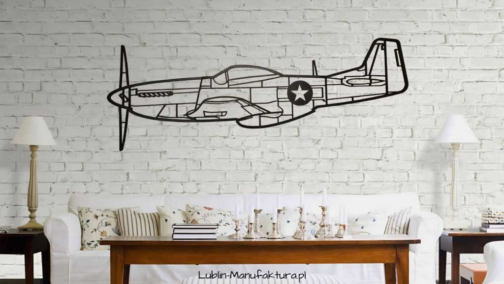 P-51 Mustang - Dekoracja ścienna 3D